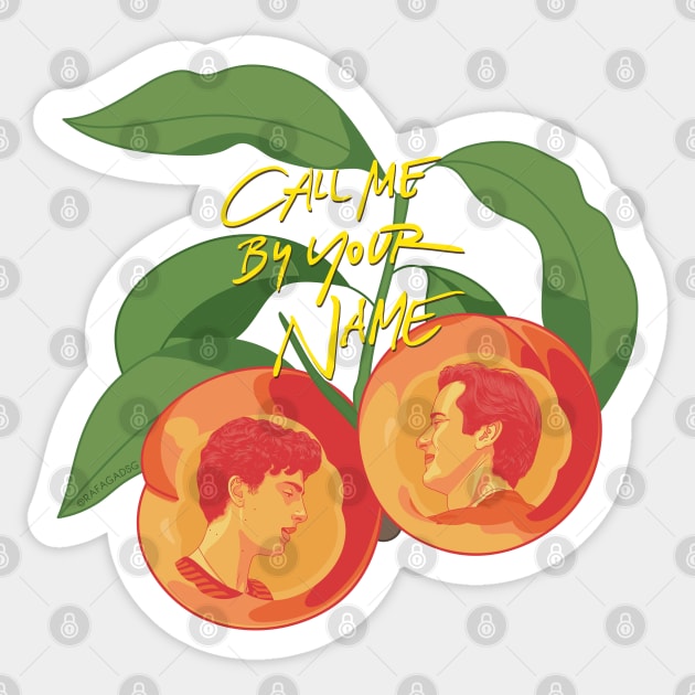 CMBYN Peaches Sticker by RafaDiaz